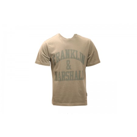 Franklin And Marshall Ανδρικό Κοντομάνικο T-Shirt Χακί