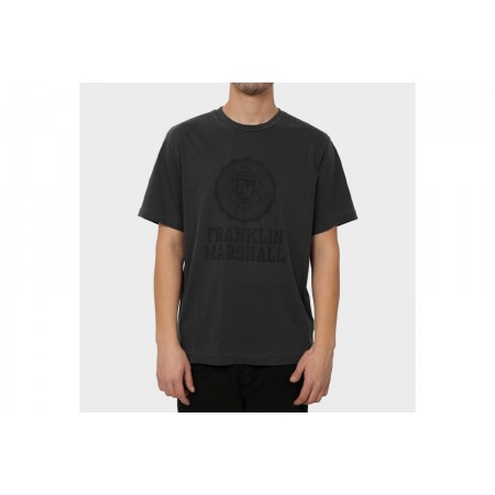 Franklin & Marshall Ανδρικό Κοντομάνικο T-Shirt Ανθρακί