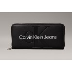 Calvin Klein Γυναικείο Zip Around Πορτοφόλι Μαύρο