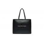 Calvin Klein Sculpted Slim Mono Γυναικεία Τσάντα Shopper Μαύρη