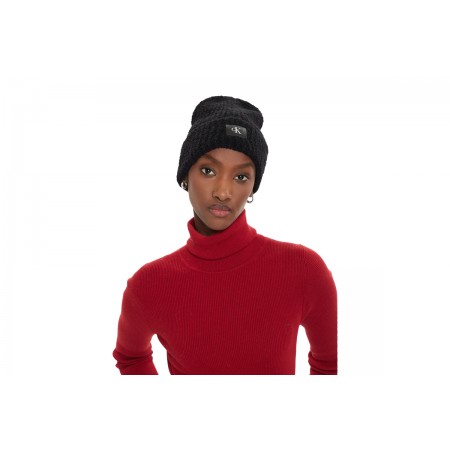 Calvin Klein Hardware Beanie Γυναικείο Χειμερινό Σκουφάκι Μαύρο