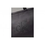 Calvin Klein Sculpted Slim Deboss Γυναικεία Τσάντα Shopper Μαύρη