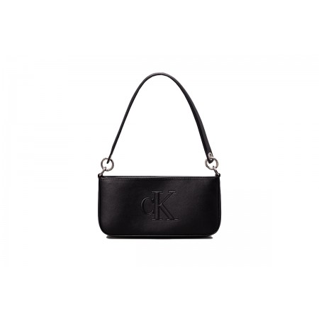 Calvin Klein Sculpted Pouch 25 Deboss Τσαντάκι Ώμου Μαύρο