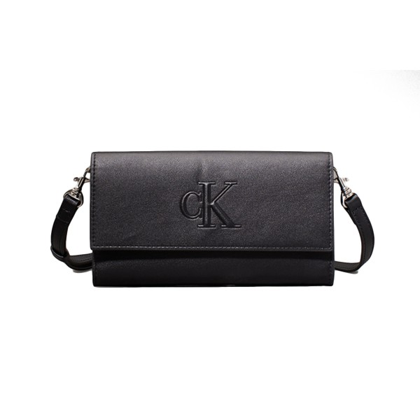 Calvin Klein Sculpted Long Fold Strap Deboss Πορτοφόλι (K60K612742 BEH)