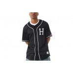 HUF Crackerjack Ανδρικό Baseball Jersey Μαύρο