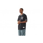 HUF Crackerjack Ανδρικό Baseball Jersey Μαύρο