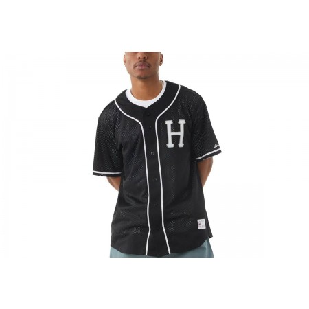 HUF Crackerjack Ανδρικό Baseball Jersey Μαύρο