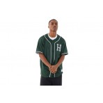 HUF Crackerjack Ανδρικό Baseball Jersey Κυπαρισσί