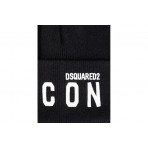 Dsquared2 Unisex Χειμερινό Σκουφάκι Μαύρο