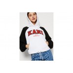 Karl Kani Serif Crop Raglan Hoodie Γυναικείο (KW224-005-1 WHITE)