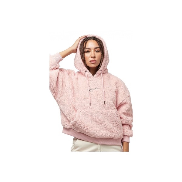 Karl Kani Metal Signature Teddy Os Hoodie Γυναικείο (KW233-041-1 DUSTY ROSE)