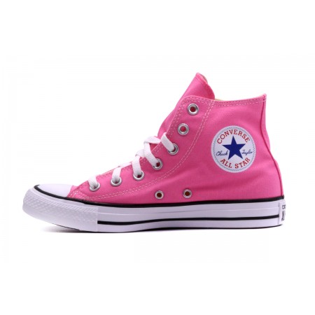 Converse Chuck Taylor All Star Hi Μποτάκια Ροζ, Λευκά