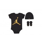 Jordan Jumpman Βρεφικό Σετ Μαύρο 3 Τεμάχια