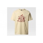 The North Face Nature Ανδρικό Κοντομάνικο T-Shirt Μπεζ, Μπορντό