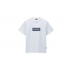 Napapijri S-Box Logo Ανδρικό Κοντομάνικο T-Shirt Λευκό