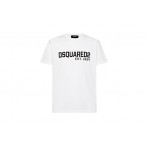 Dsquared2 Cool Fit Tee Ανδρικό Κοντομάνικο T-Shirt Λευκό