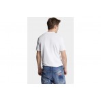 Dsquared2 Cool Fit Tee Ανδρικό Κοντομάνικο T-Shirt Λευκό