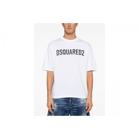 Dsquared2 Ανδρικό Κοντομάνικο T-Shirt Λευκό