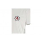 Dsquared2 Cool Fit Logo Patch Ανδρικό Κοντομάνικο T-Shirt Λευκό