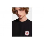 Dsquared2 Cool Fit Logo Patch Ανδρικό Κοντομάνικο T-Shirt Μαύρο