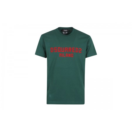 Dsquared2 Milano Cool Fit Ανδρικό Κοντομάνικο T-Shirt Πράσινο 