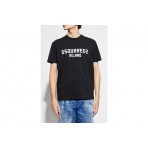 Dsquared2 Milano Cool Fit Ανδρικό Κοντομάνικο T-Shirt Μαύρο