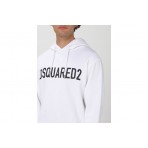 Dsquared2 Cool Fit Ανδρικό Φούτερ με Κουκούλα Λευκό