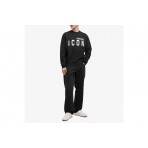 Dsquared2 Cool Fit Crewneck Ανδρική Μακρυμάνικη Μπλούζα Μαύρη