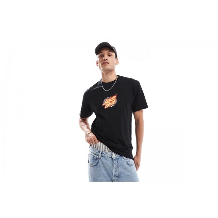 Santa Cruz Oval Check Flame Front Ανδρικό Κοντομάνικο T-Shirt