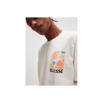 Ellesse Heritage Impronta Ανδρικό Κοντομάνικο T-Shirt Εκρού