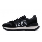 Dsquared2 Icon Running Ανδρικά Sneakers Μαύρα, Λευκά