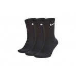 Nike Everyday Cotton Cushioned Crew Kάλτσες Ψηλές 3-Τεμάχια (SX7664 010)