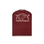 The Hundreds Team Fleece Ανδρικό Τζάκετ Μπορντό