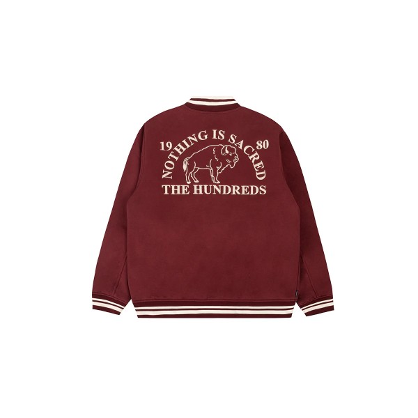 The Hundreds Team Fleece Jacket (T24F103013 BURGUNDY)