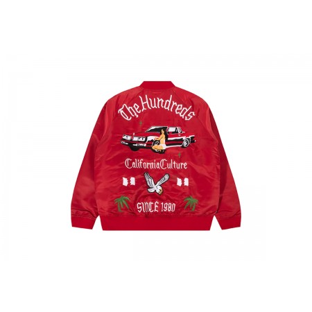 The Hundreds East Souvenir Ανδρικό Bomber Μπουφάν Κόκκινο