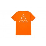 Huf Essentials Tt S-S Tee T-Shirt Ανδρικό (TS01751 SAFETY ORANGE)