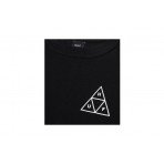 Huf Set Triple Triangle Ανδρικό Κοντομάνικο T-Shirt Μαύρο