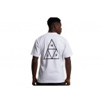 Huf Set Tt S-S  T-Shirt Ανδρικό (TS01953 WHITE)