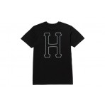 HUF Set H Ανδρικό Κοντομάνικο T-Shirt Μαύρο