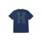 HUF Set H Ανδρικό Κοντομάνικο T-Shirt Μπλε Ραφ