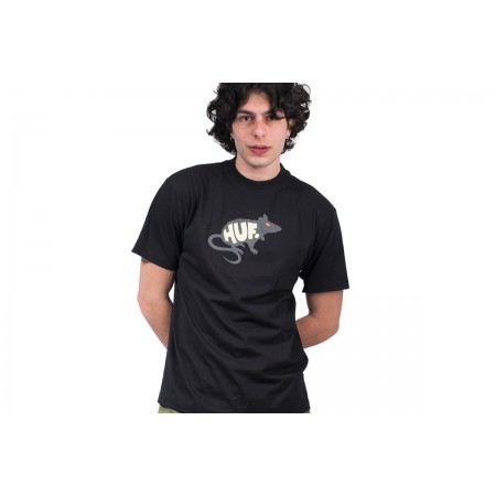 HUF Mans Best Friend Ανδρικό Κοντομάνικο T-Shirt Μαύρο