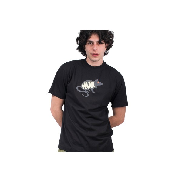 Huf Man S Best Friend S-S T-Shirt Ανδρικό (TS02183 BLACK)