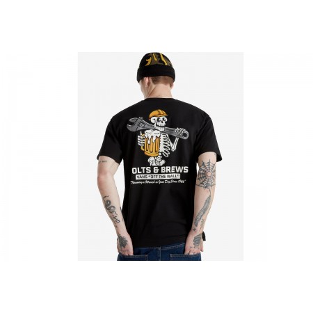 Vans Wrenched Ανδρικό Κοντομάνικο T-Shirt Μαύρο