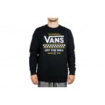 Vans Stackton Crew-B Μπλούζα Με Λαιμόκοψη Ανδρικό (VN0A7Y3VBLK1)