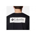 Columbia North Cascades Ανδρικό Κοντομάνικο T-Shirt Μαύρο