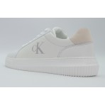 Calvin Klein Ανδρικά Δερμάτινα Sneakers Λευκά