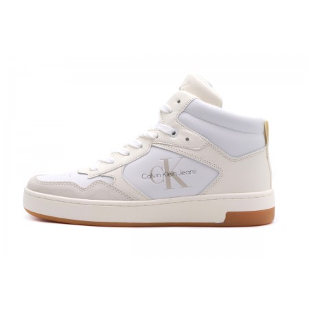 Calvin Klein Basket Cupsole Mid Lth Mono Sneakers 