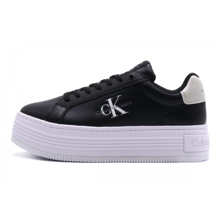 Calvin Klein Bold Platform Γυναικεία Sneakers Μαύρα, Λευκά