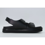 Calvin Klein Flat Molded Buckle Γυναικεία Σανδάλια Μαύρα