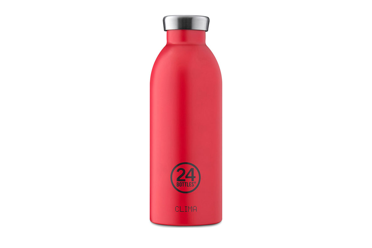 24 Bottles Clima Bottle Stone Hot Red 500ml